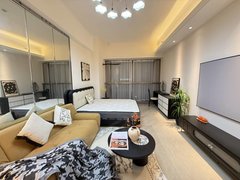 百色右江恒基广场锦华新天地精装单间公寓出租，核心位置民用水电，带阳台出租房源真实图片