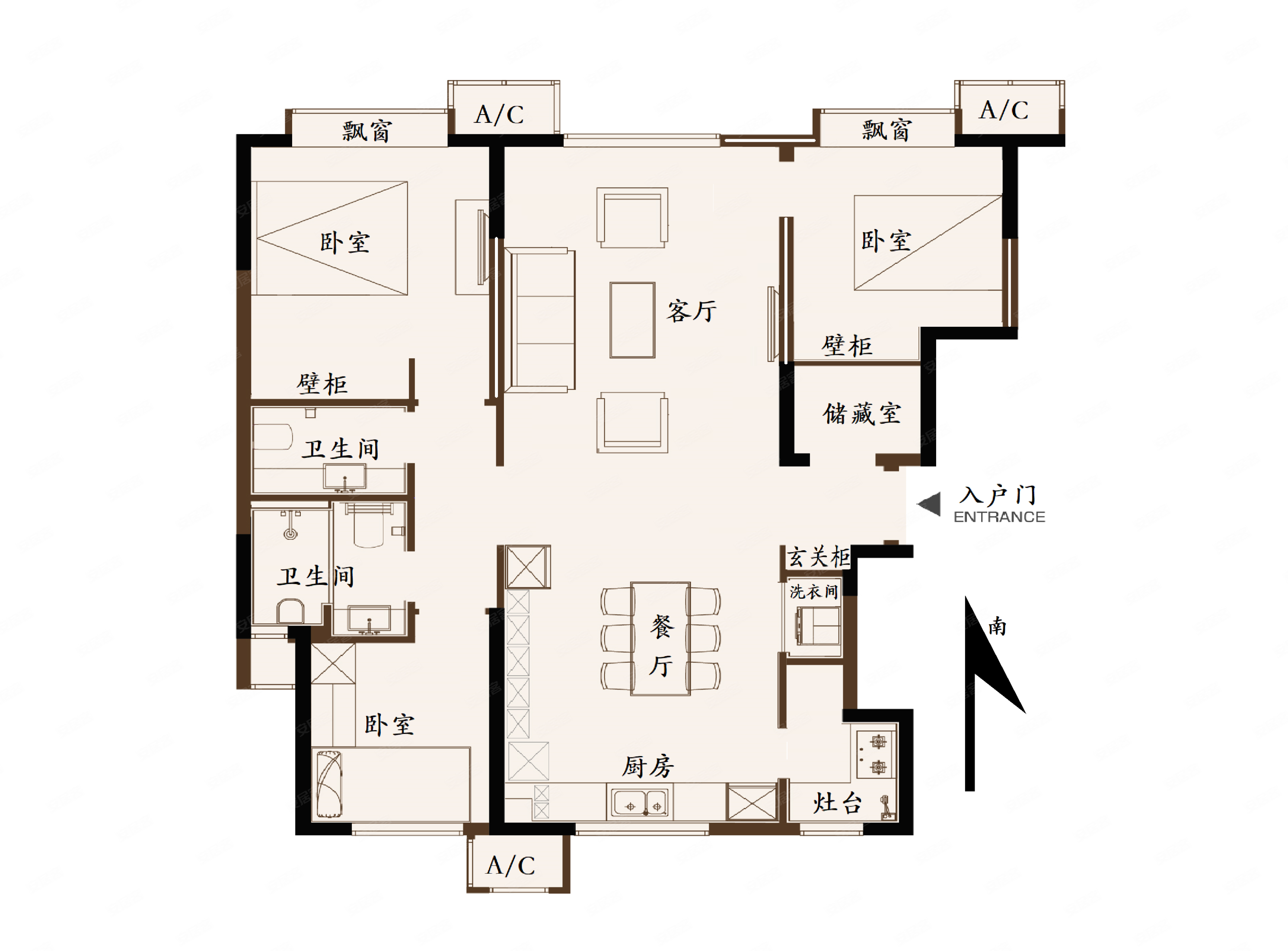 万科翡翠系列电梯洋房中间楼层带车位南北通透看房随时