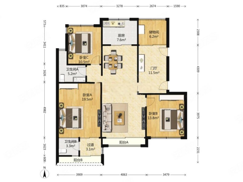 托乐嘉旺邻居 一梯一户 10楼 有钥匙