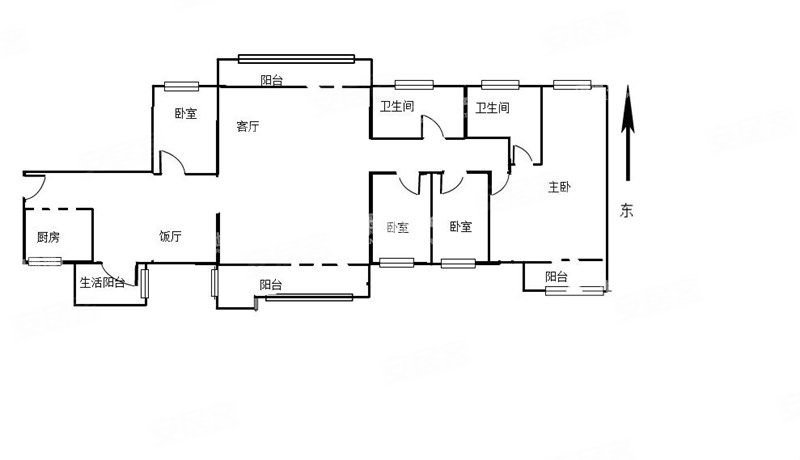 逸湖居5室2厅2卫151.68㎡南北1010.18万