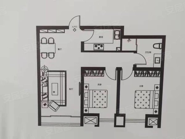 青岛即墨二十八中闫家岭东区出租龙湖学樘府闫家岭精装套二(免物业费)