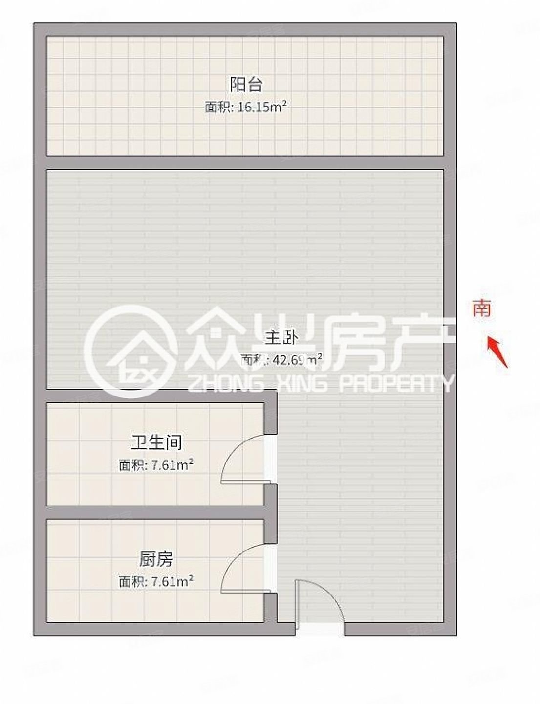 东方嘉苑1室1厅1卫55㎡南36万