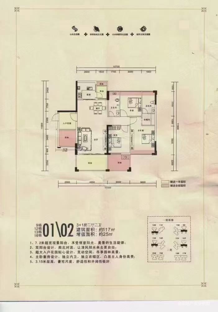 双城峰景户型图图片