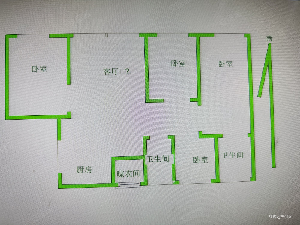 恒大滨江左岸4室2厅2卫155.02㎡南北119万