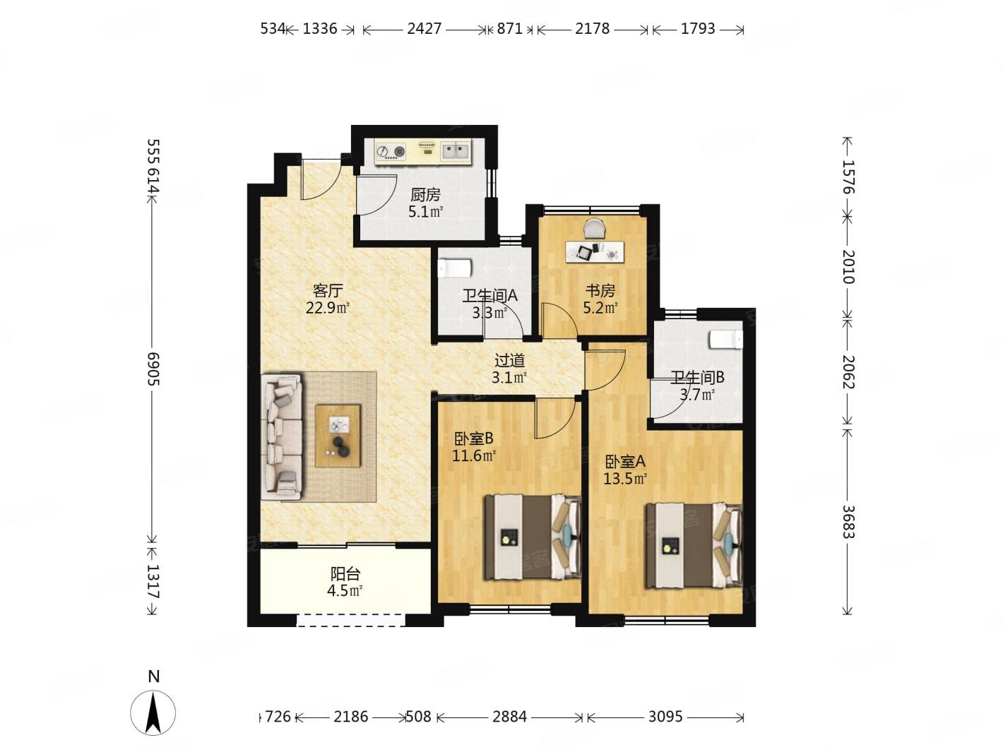 金地滨江万科悦虹湾公寓住宅