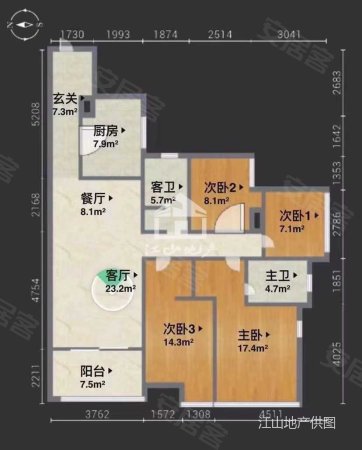 万科城(南区)4室2厅2卫129㎡东140万