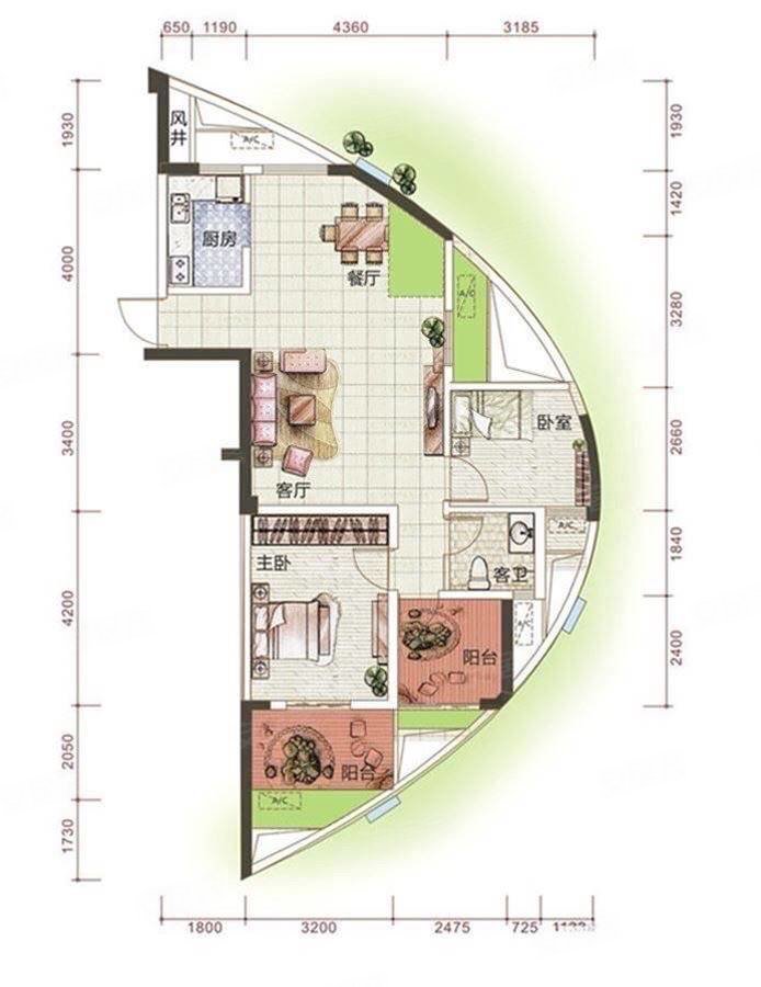 骋望麓涛毛坯3房业主亏大本出四十六万也可以出