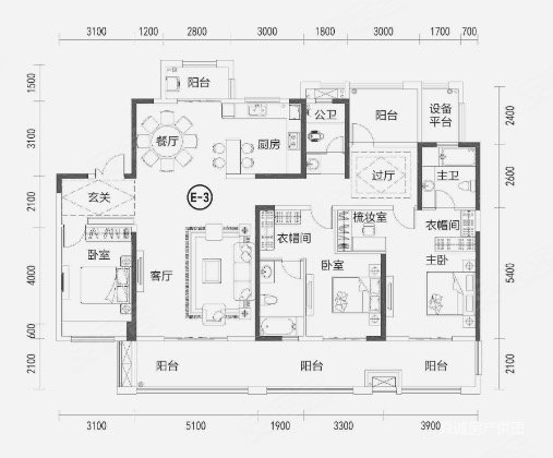 金侨城(别墅)5室2厅5卫330㎡南北308万