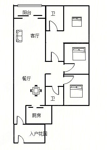 芳村花园4室2厅2卫120㎡南365万