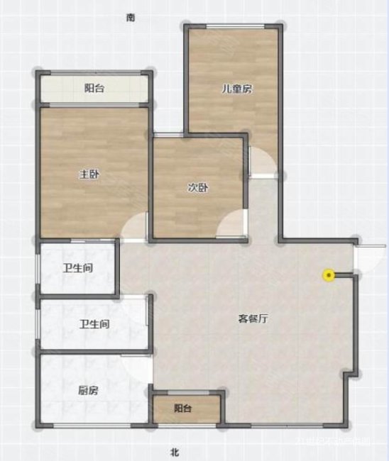 上海公馆3室2厅2卫135㎡南北75万