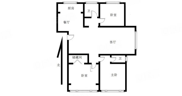 金台园3室2厅2卫136㎡南北113万