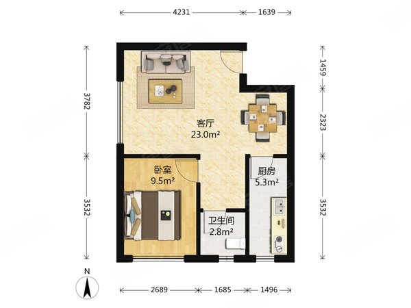 【多图】龙湖u城9组团,大学城租房,龙湖u城精装两房,南端户 位置安静