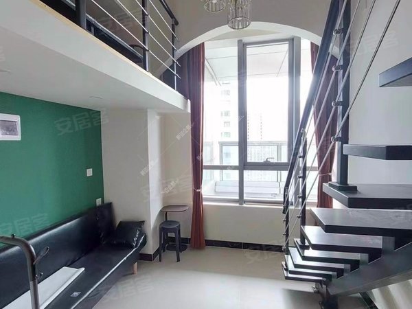 市政府租房,呈贡地标楼精装修跃层公寓,家具家电齐全,第一次出租随时