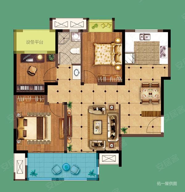 荣盛花语城(一期) 有电梯 高楼层视野无遮挡 房龄新 精装修