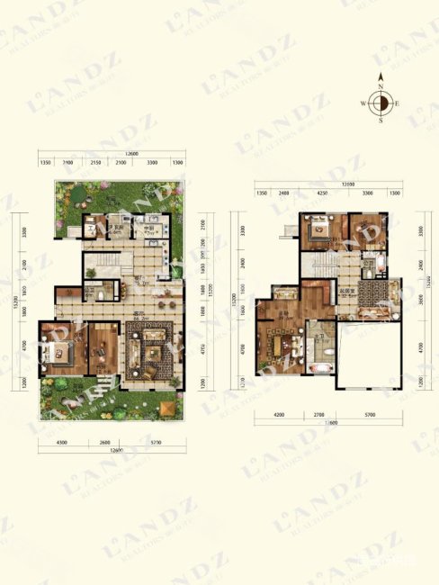 万城华府尚园5室3厅3卫317.06㎡南7400万