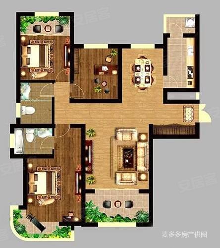 人居越秀和樾林语樾溪4室2厅2卫180㎡南北352万