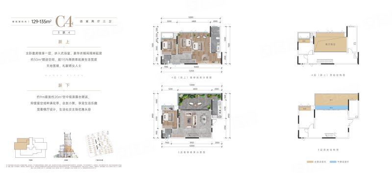 裕城长江著(别墅)3室2厅2卫135㎡南北140万