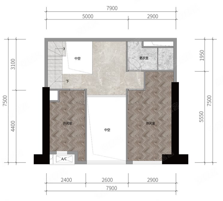 保利时区(商住楼)3室2厅2卫80㎡东南80万