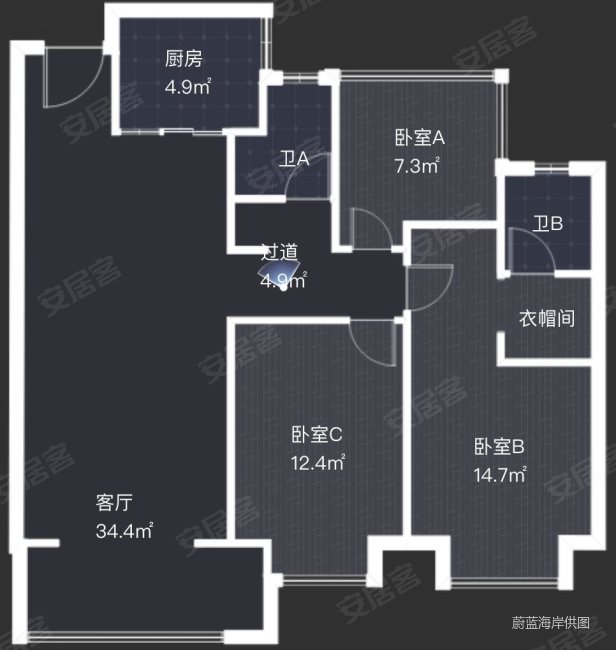 国贸梧桐原 近医院 出行方便 商品住宅 满二 双卫