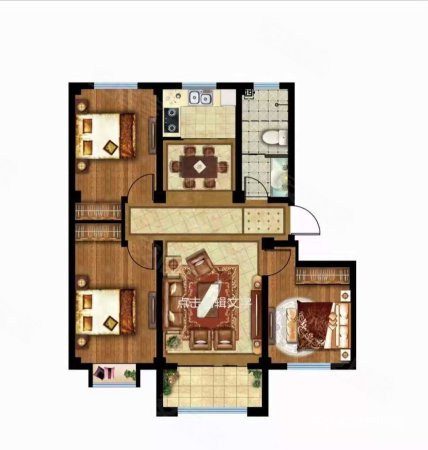 采光 南北通透,祥生城市之星a组团(10,11,15,16号)二手房,89万,3室2厅