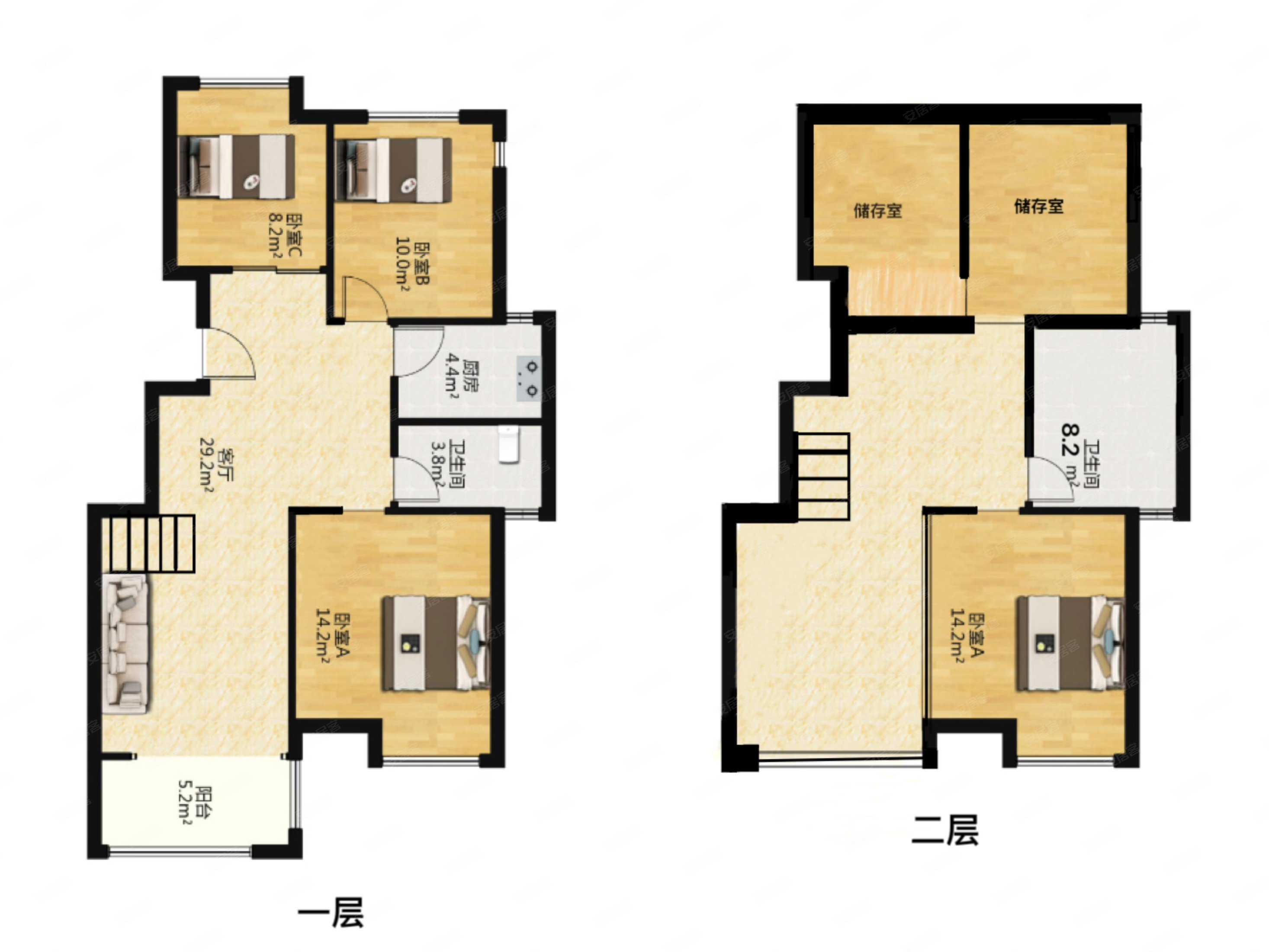 首f26w保利复式电梯洋房三房两卫高档装修房子急售
