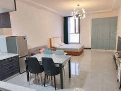 鄂尔多斯东胜市中心本人房出租 银泰国际精装修公寓 家具家电齐全 可拎包入住出租房源真实图片