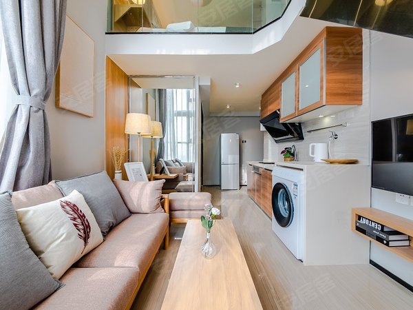 青岛黄岛薛家岛恒大金沙滩(商住楼)恒大金沙滩精装loft室,交通便利