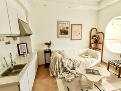 武汉硚口宝丰小仙女住宅公寓 奶油风 1号线 中环新天地 武汉城市广场出租房源真实图片