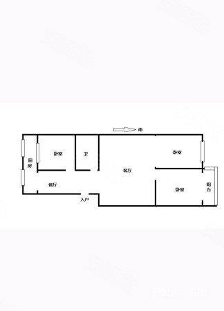 腾达小区3室1厅1卫78㎡南北45万