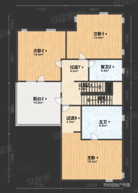 万通天竺新新家园(别墅)5室3厅4卫422.22㎡南北1699万