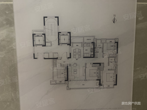 崇州云玺艺术美学馆4室2厅2卫133㎡南北200万