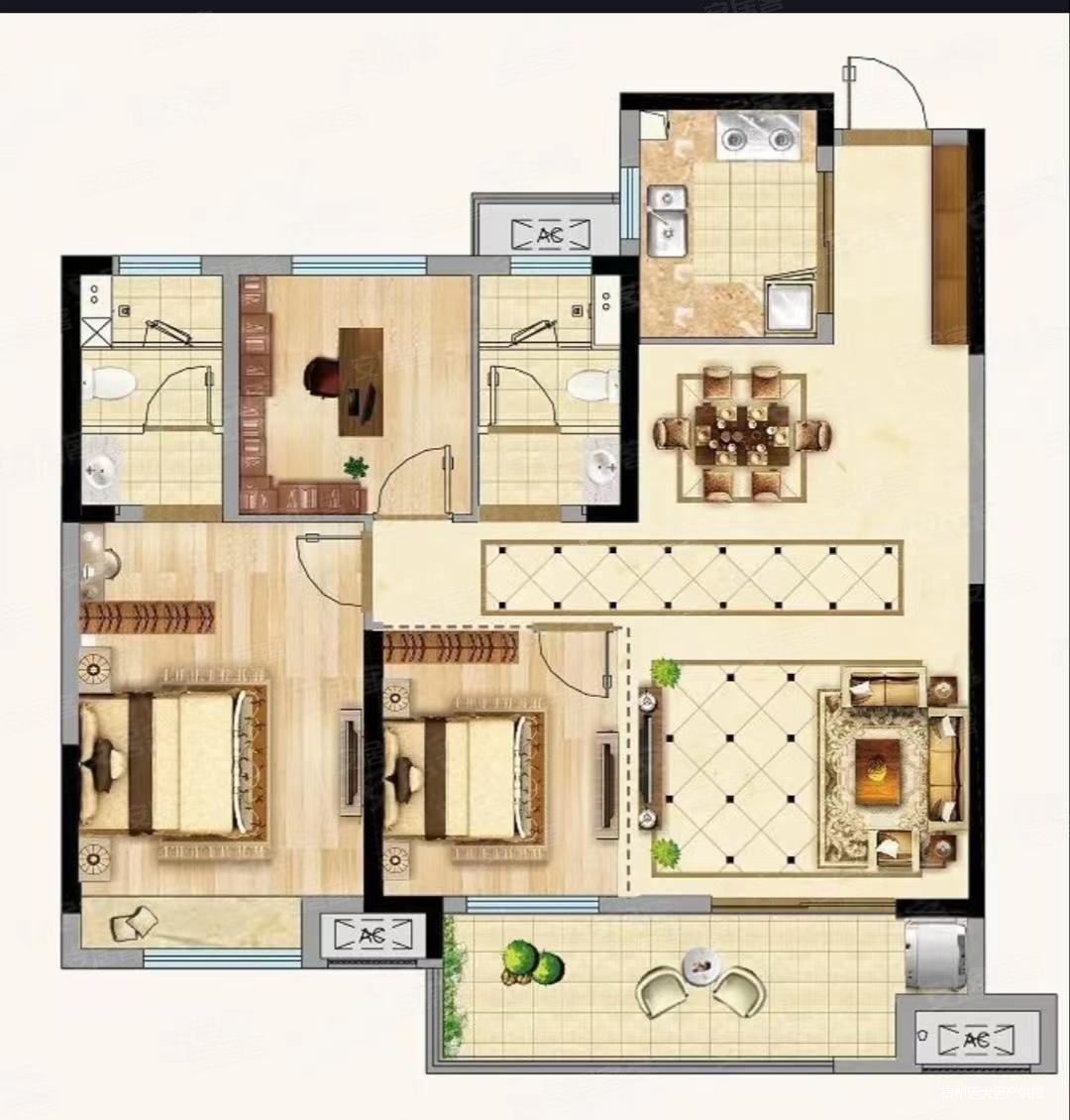 房东急卖埇桥区政务恒泰悦璟府南北通透高楼层视野无遮挡