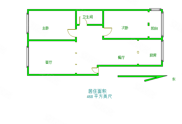 金鑫学府嘉园2室2厅1卫93㎡东西41.8万