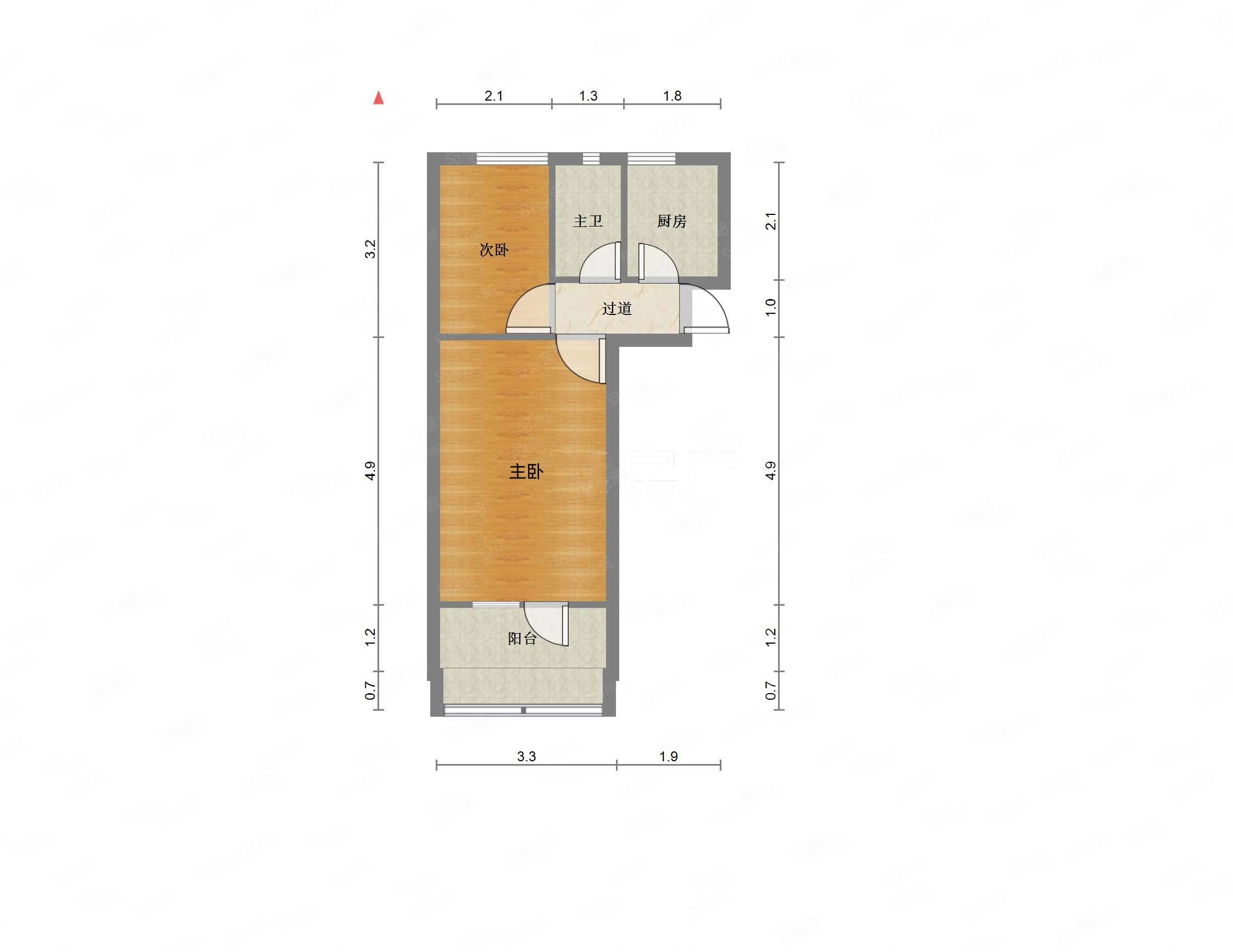 兰炼十字制桶厂小区3楼南北通透紧凑两居室可贷款