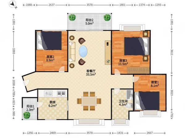 半岛城邦(三期)~西南朝向~温馨3居室~素质住户~配套齐全