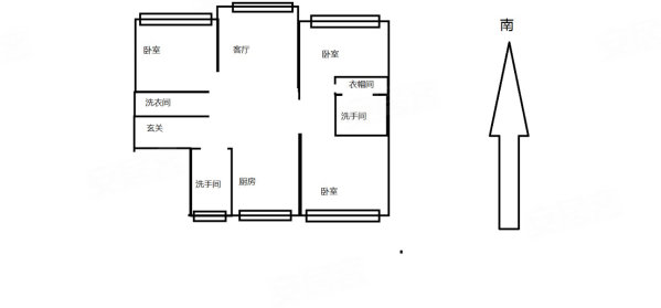 龙湖中铁建云璟3室2厅2卫113.95㎡南北130万