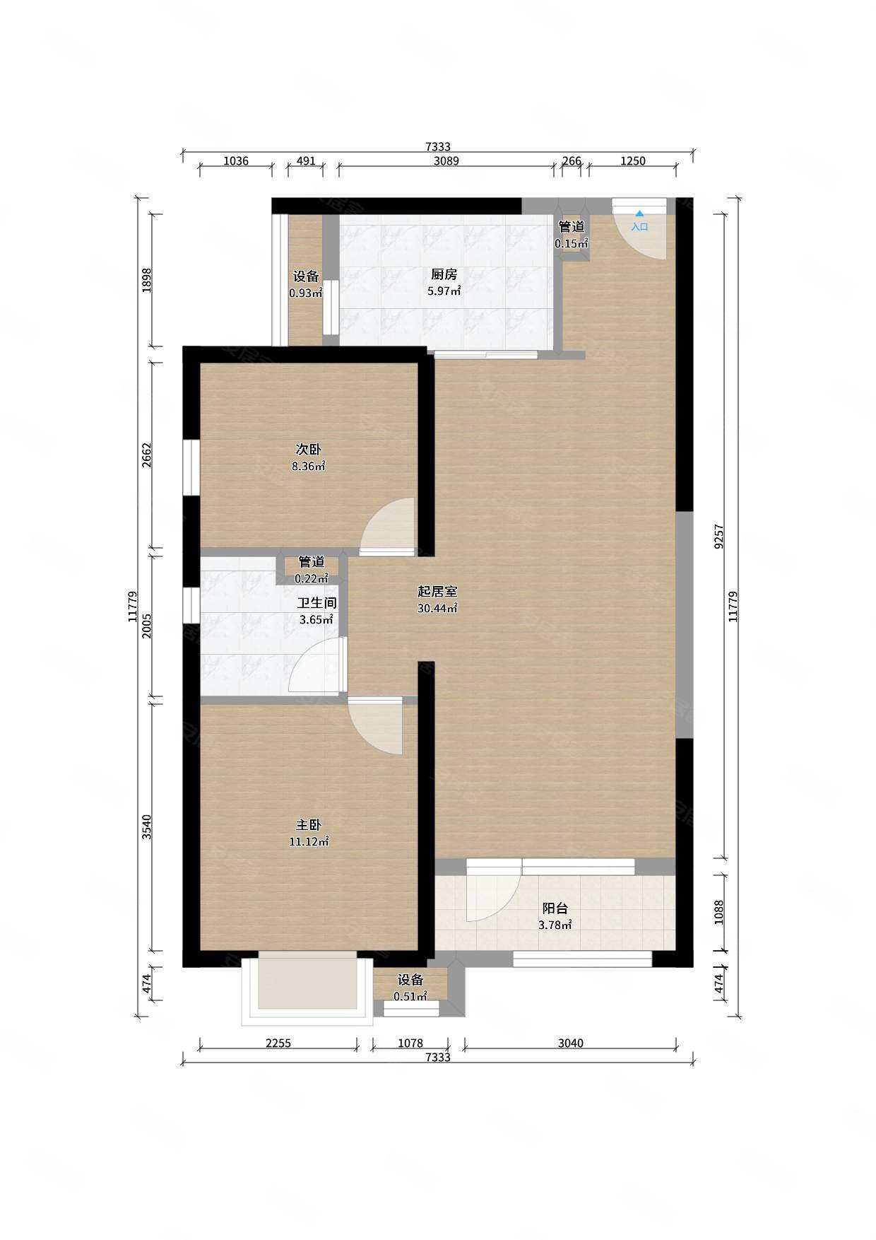 海沧万科城二期西南户型精装好房刚需两居