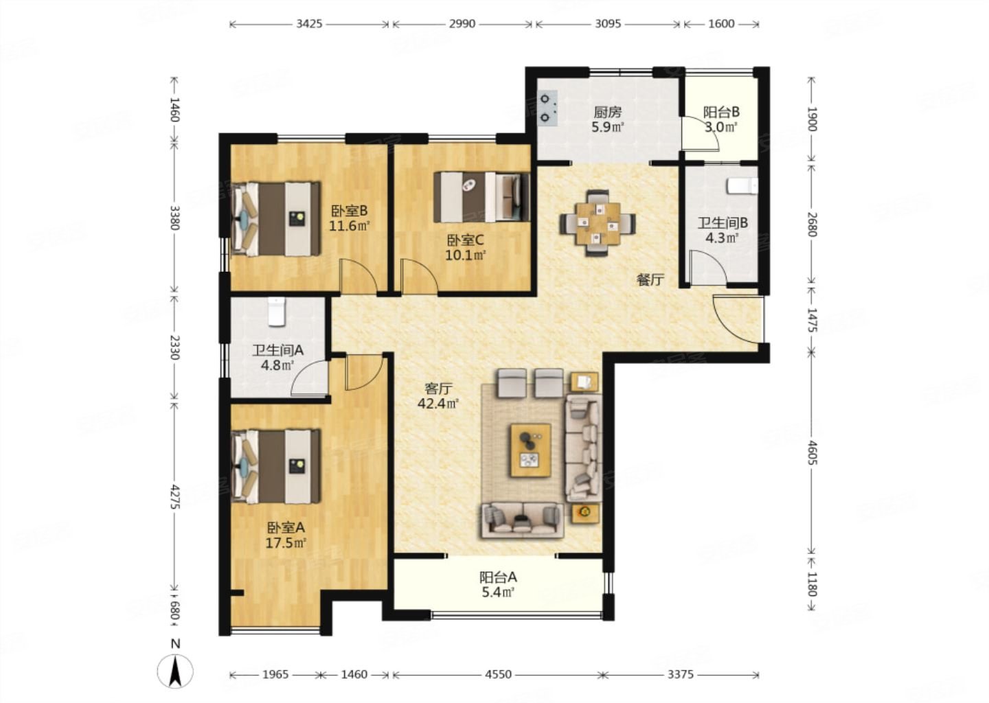 永威东棠品质中间位置中间楼层标准直线通透随时看房