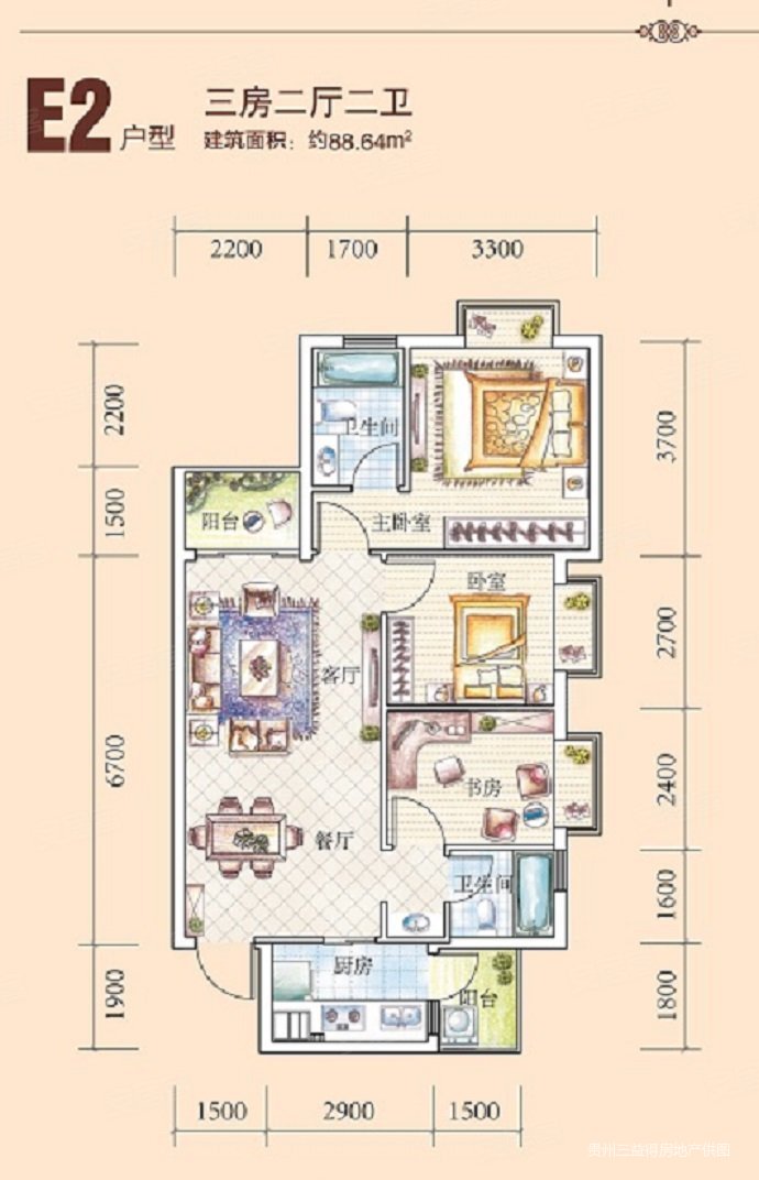 首付22万 即可拎包入住 花果园l区 精装三房 随时看房