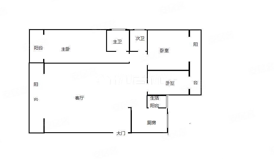 国宾壹号(别墅)3室2厅2卫143.63㎡南155万