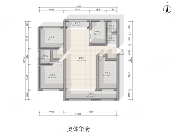 滕州奥体华府平面图图片