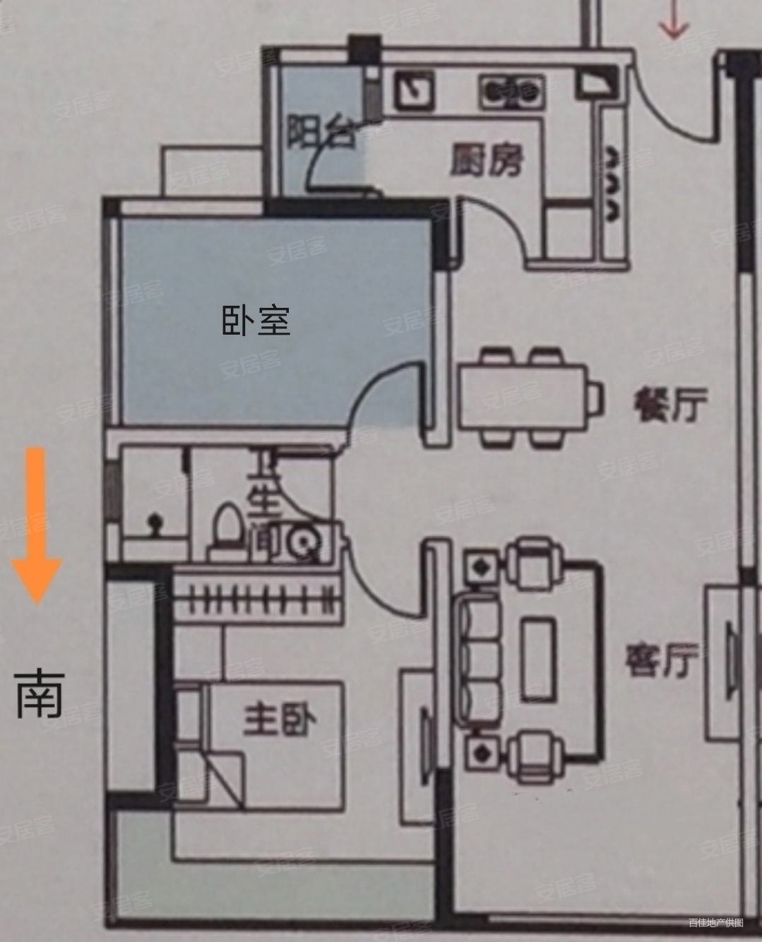 00万元,里维埃拉三期碧水岸二手房,95万,2室2厅,1卫,79平米-珠海安居