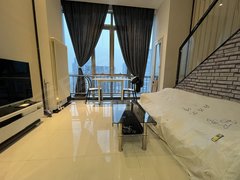 北京通州新华大街绿地中央广场 朝南复式 集中供暖 密码锁 通州北关站出租房源真实图片