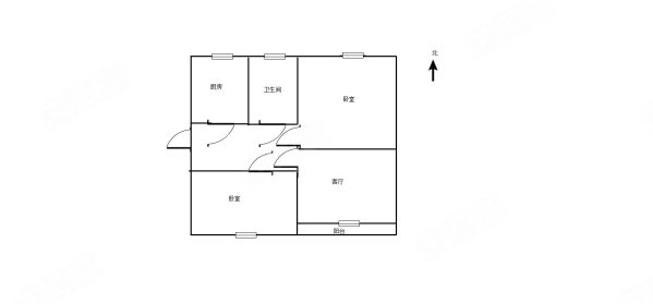 工艺小区2室1厅1卫65㎡南31.8万