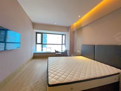 中懋天地酒店式公寓，一室南向，中央空调，免费健身，可短租