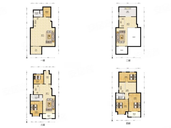 五矿晏山居6室3厅3卫239.77㎡南北1180万