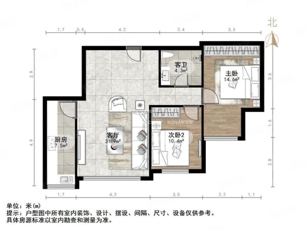 白鹭郡西户型图图片