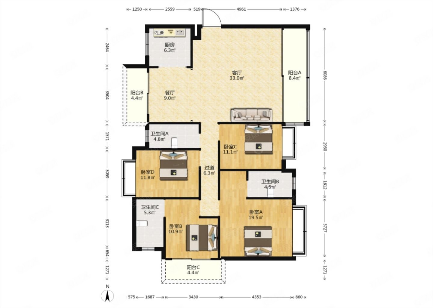 彰泰滨江学府一线江景大平层视野很好有两个带充电桩车位