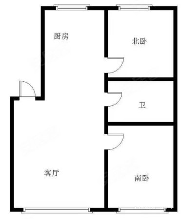 水景雅苑2室1厅1卫83㎡南北42.8万