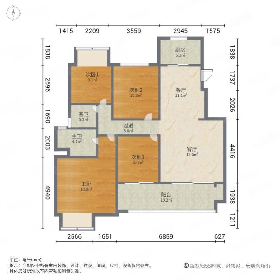 中南君悦府硕放天花板商品房小区花园洋房大四房低于市场价